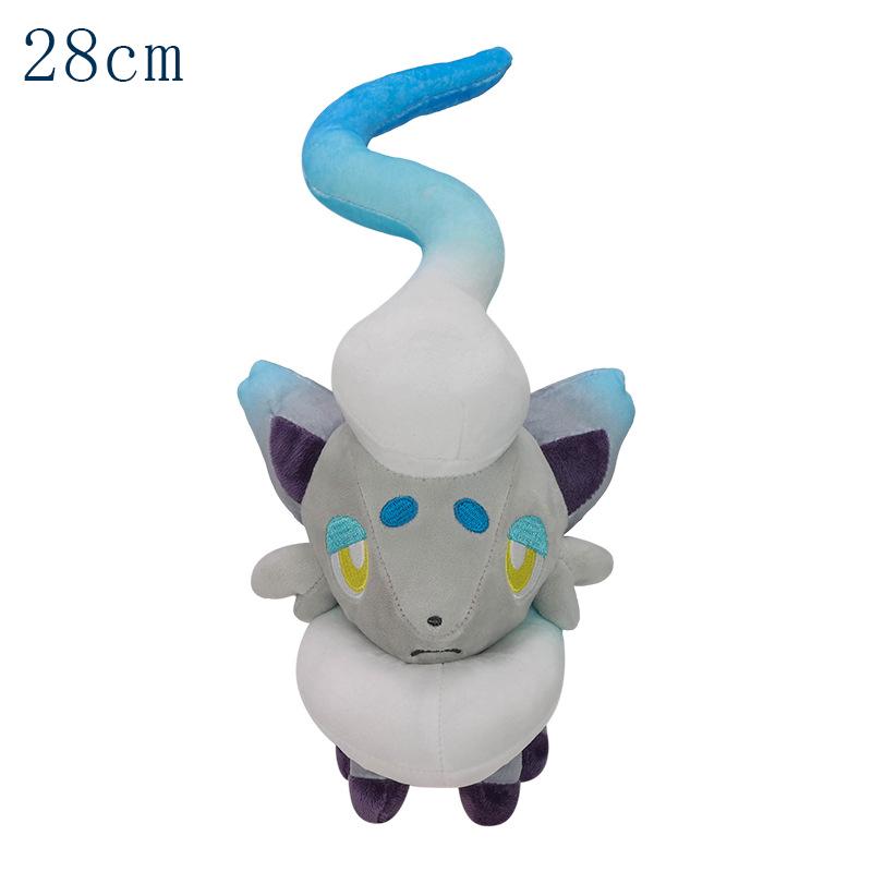 Pokemon Plush Zorua Evolution Zoroark Toy Cute Cartoon Image Red Blue Stuffed Doll Gifts for Kids