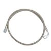 Turbo Oil Feed Line 4AN 90 Degree Stainless Steel Braided Oil Feed Tube Pipe Hose 48 Inches