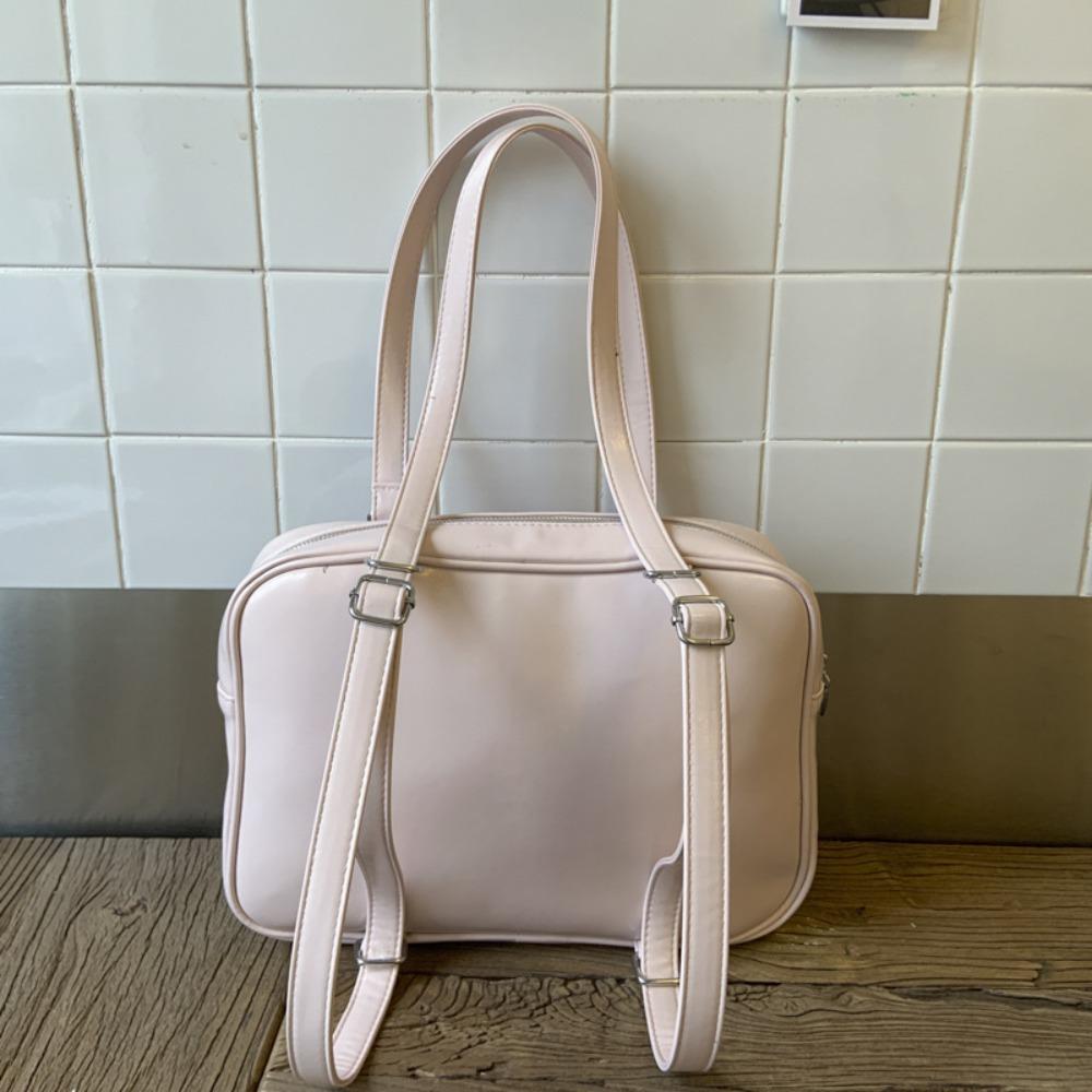 

ПУ Сумка-портфель для JK, Сумка через плечо в форме сердца, Модная сумка-боулинг с бантом, На каждый день розовый