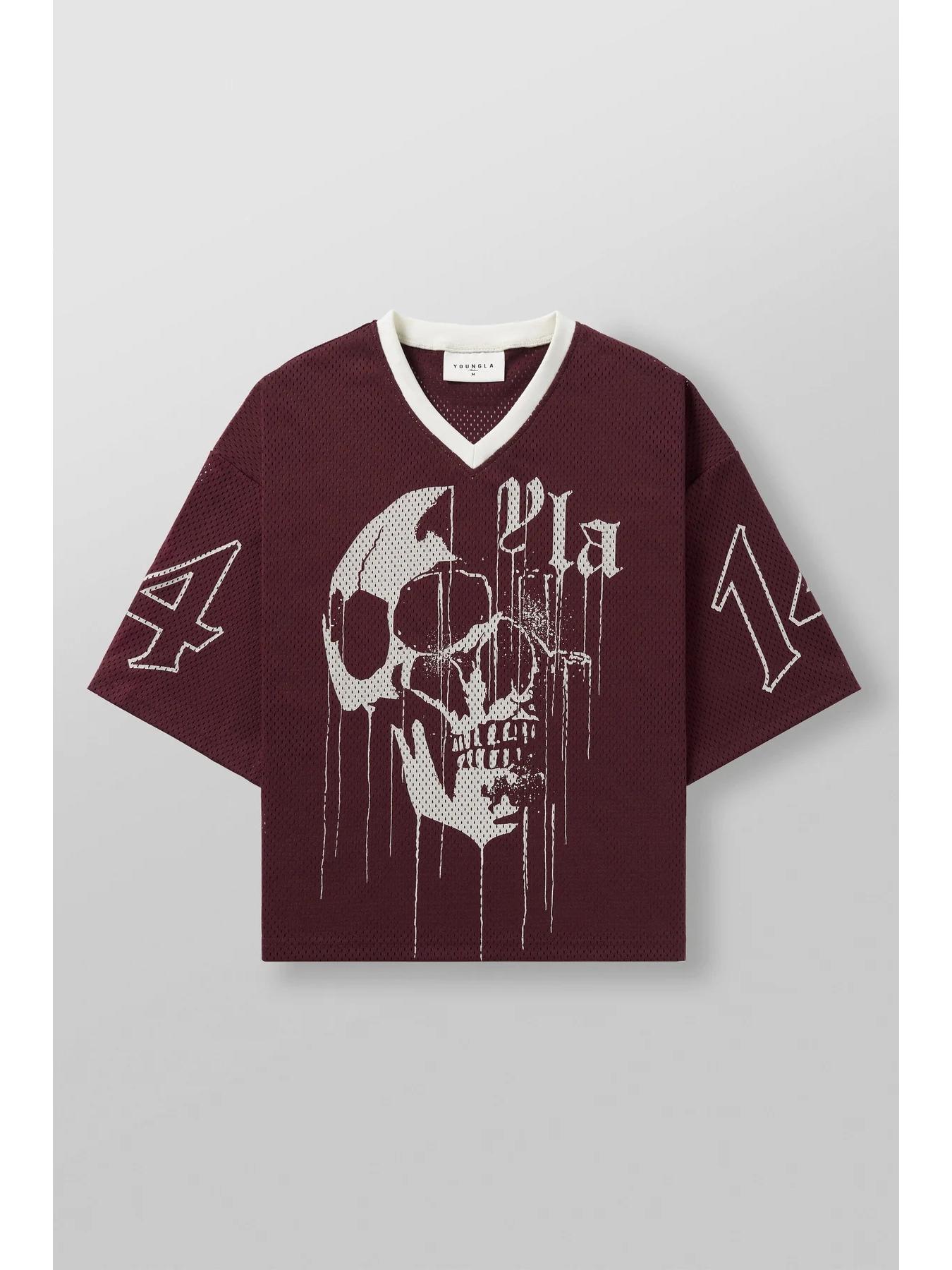 

YOUNGLA Дышащая быстросохнущая сетчатая футболка для бега - С коротким рукавом для летних видов спорта на открытом воздухе и тренажерного зала Small