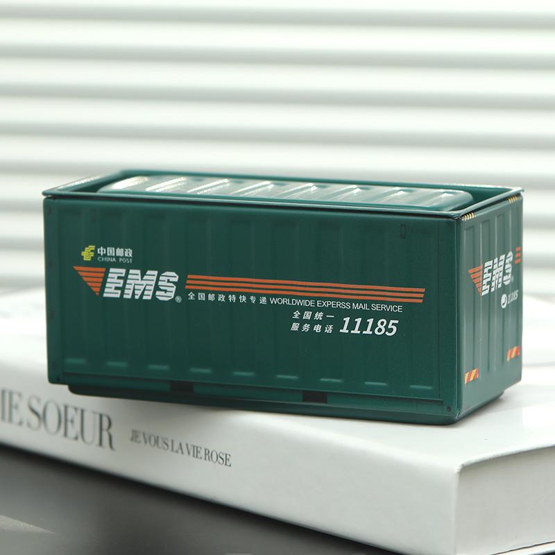 

Mini Iron Storage Box Creative Decoration Collect Small Items Miniature Storage Display Box Desktop Mini Container Model Gifts 11.5x5x5.4cm