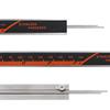 Calibrador de pantalla Digital de acero inoxidable, calibrador Vernier LCD de acero inoxidable de alta precisión, fracción de 150mm, MM pulgadas