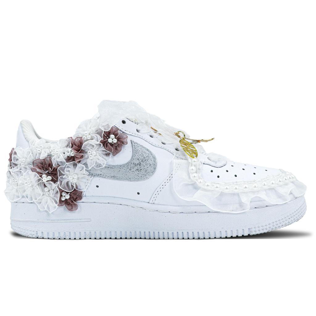 Nike Air Force 1 Slip Resistant Low top Skateboard Shoes Men's White CW2288-111(Team147-)