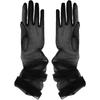 Transparente Sonnenhandschuhe Retro Fäustlinge Touchscreen-Handschuhe Damen Ultradünne Handschuhe Tüll Ellbogenlang Hochzeits-Brautkleid Handschuhe