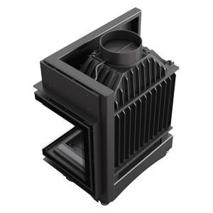 Gusseisenkamin KRATKI MAJA DECO rechts 8 kW Ø 150