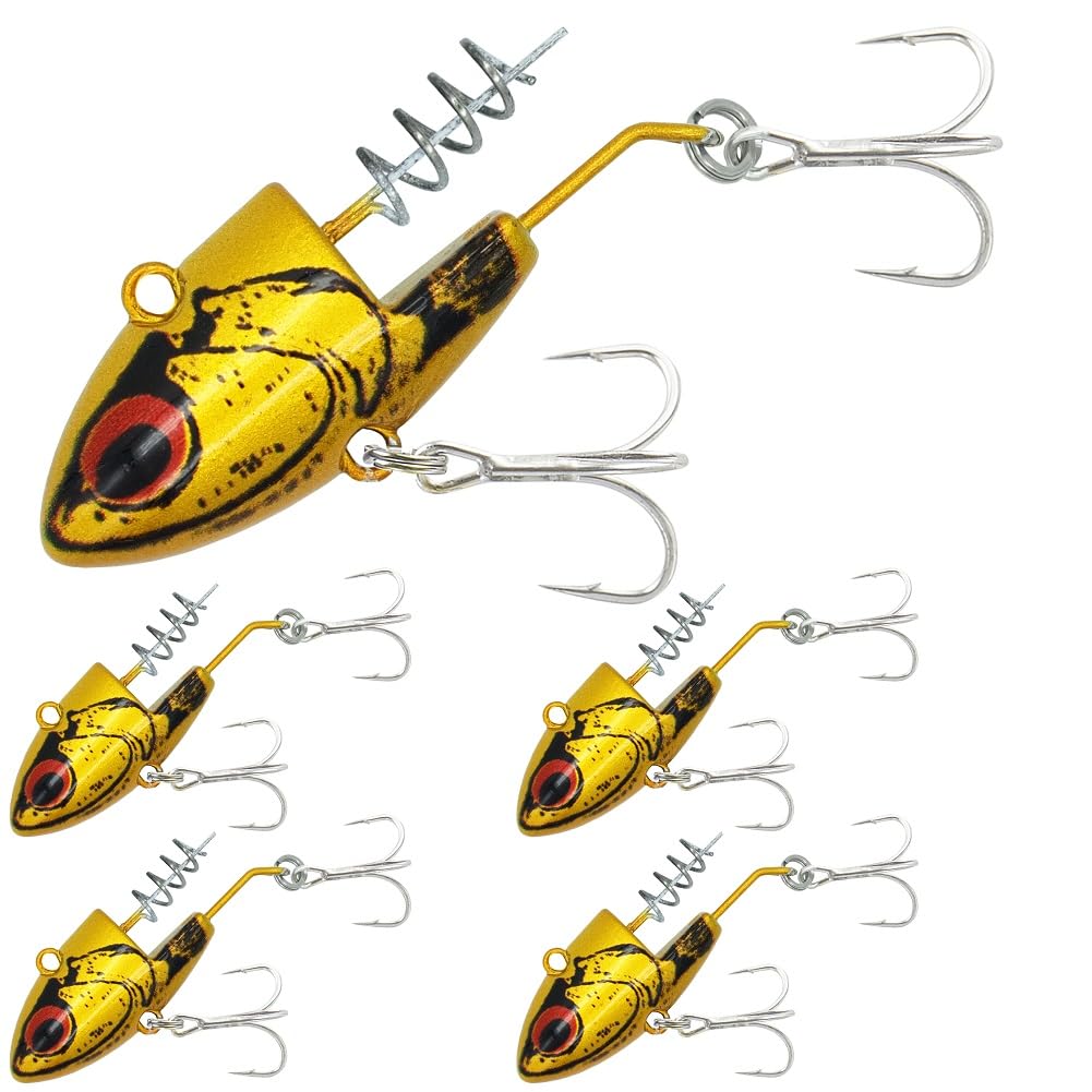 

KOKO Lure Sea Bass Jig Head Set of for Sea and Sprinting Fishing 5, 36g, Flounder, Bass,