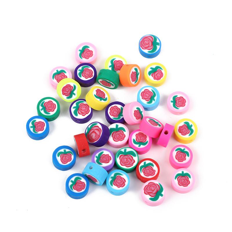 Diy Polymer Clay Soft Ceramic Beads, Round Soft Ceramic Beads Handmade Jewelry Accessories