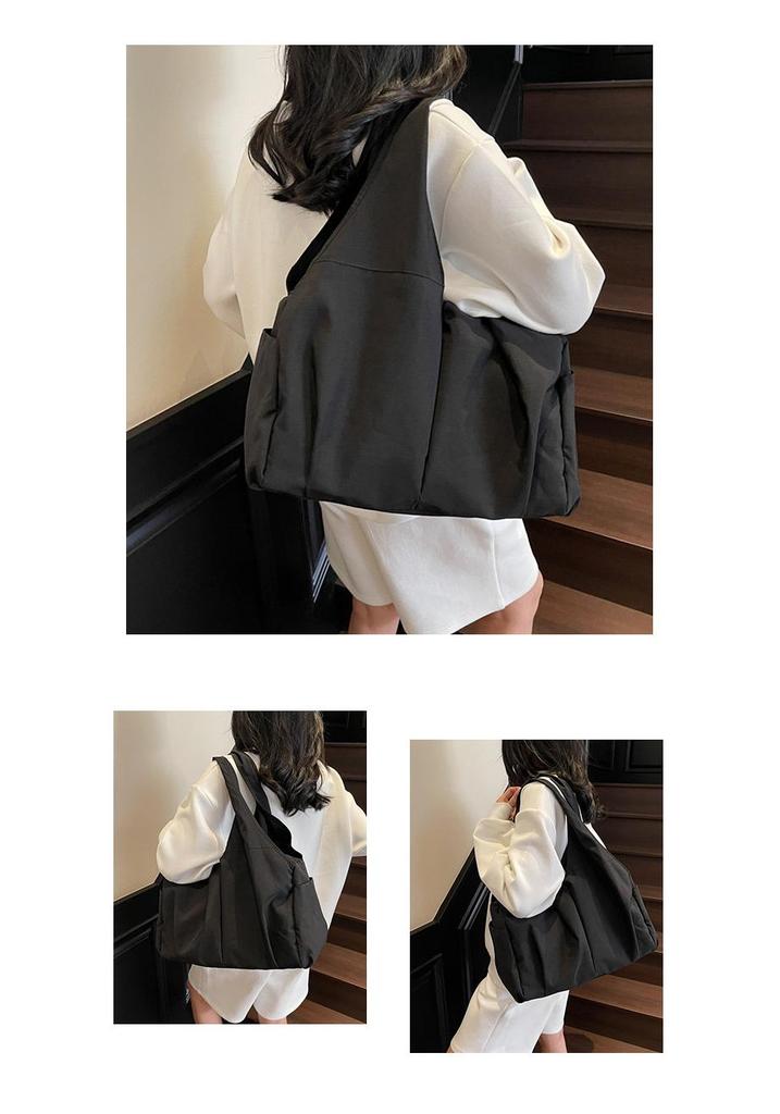 Nylon Large Capacity Multi-Pocket Gym & Travel Bag - Japanese Style Casual Shoulder Bag for Moms