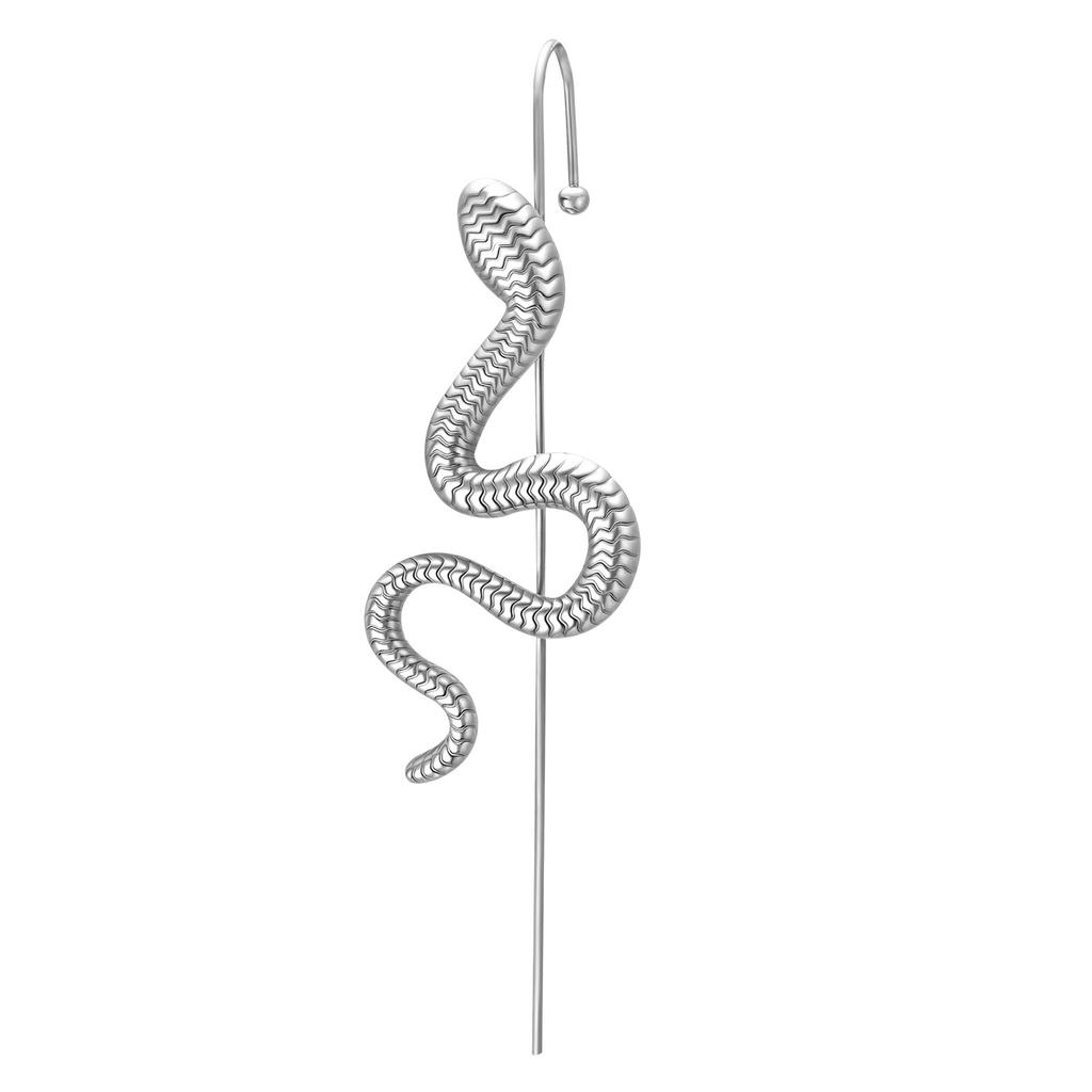 1 Piece Helix Hooks Earrings Ear Wrap Crawler Hook Earrings For Women, Snake Serpent Cartilage Piercing Punk Jewelry