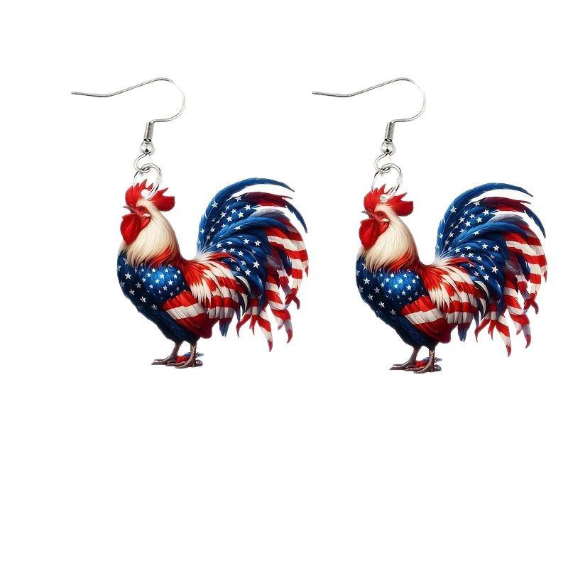 American Flag Independence Day Acrylic Earrings 2026