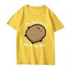 Cute Potato Pattern No Thoughts Only Potato Cartoon Printed Tshirt For Unisex Round Neck Top Short Sleeved Summer Casual Tshirt