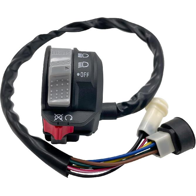 M MATI Left Handlebar Control Engine Start Run Off Headlight Switch For Yamaha Big Bear 350 Warrior 350 Moto-4 225/250/350 PRO-4 Terra Pro