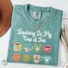 Cute Teacher T-Shirt, Comfort Colors Teacher Shirt, Kindergarten Teacher, Back To School Shirt, Team Teacher, Tea Lover Teacher Appreciation
