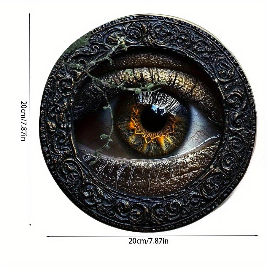 

2d Flat 20*20cm Boho Style Wooden Wall Hanging Decorative Sign, Eye of Providence Icon, Multipurpose Wooden Plaque for Home, Kitchen, Garden 20x20cm