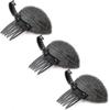 Perfektes Volumen-Kissen, Unsichtbarer Buff-Kissen-Schaumstoff-Clip, Bun Bump It Up Volumen-Haarbasis-Set (3 Stück Braun)