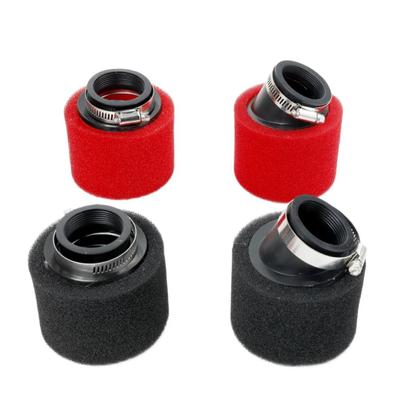 Black and Red 42mm 45mm Foam Air Filter High Flow Air Filter Elbow Neck Air Filter Sponge Cleaner
