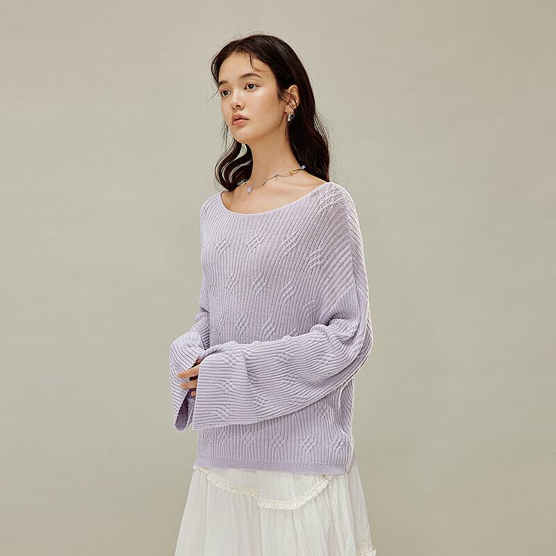 

INMAN Women s Flared Sleeve Knit Sweater L