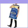 Disfraz de Lata de Cerveza de Halloween para Adultos con Estampado Perfecto Para Fiestas Temáticas