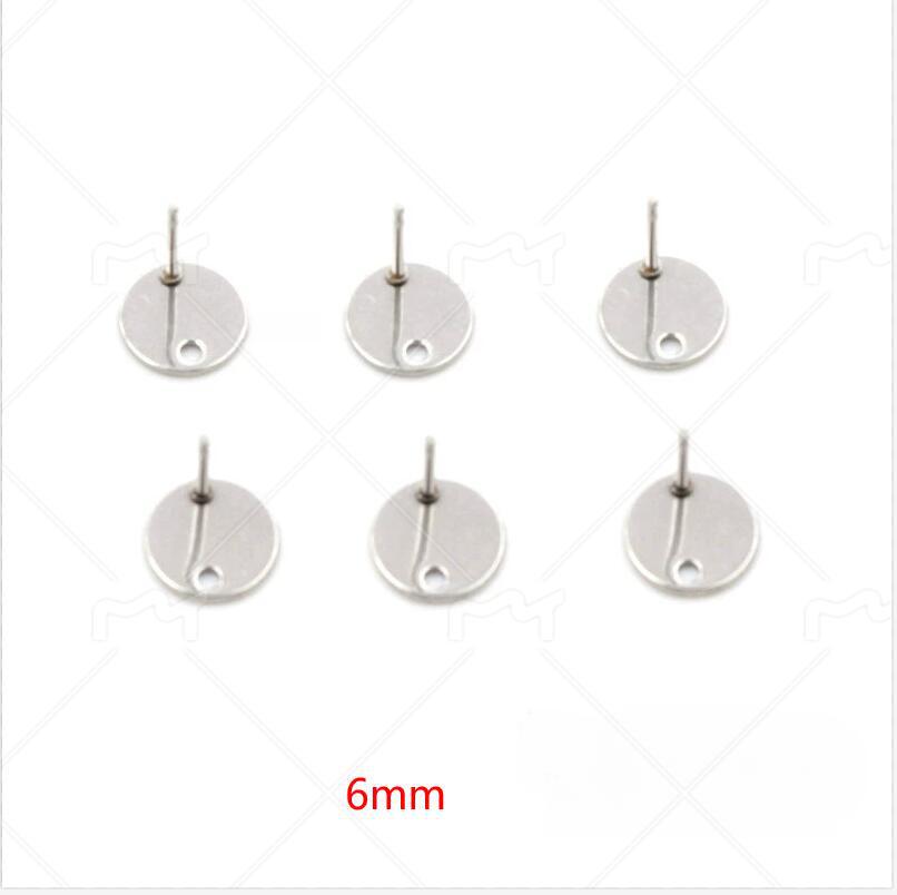 20er-Pack Edelstahl-Steckohrringe mit Haken & Basen in verschiedenen Größen (Ohrstöpsel nicht enthalten)