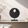 Abstract Tabletop Sculpture EuropeanInfluenced OpenCircle Decorative SemiHandcrafted
