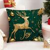 Soft Christmas Pillow Cover Christmas Tree Santa Pillow Cover  Party Decoration