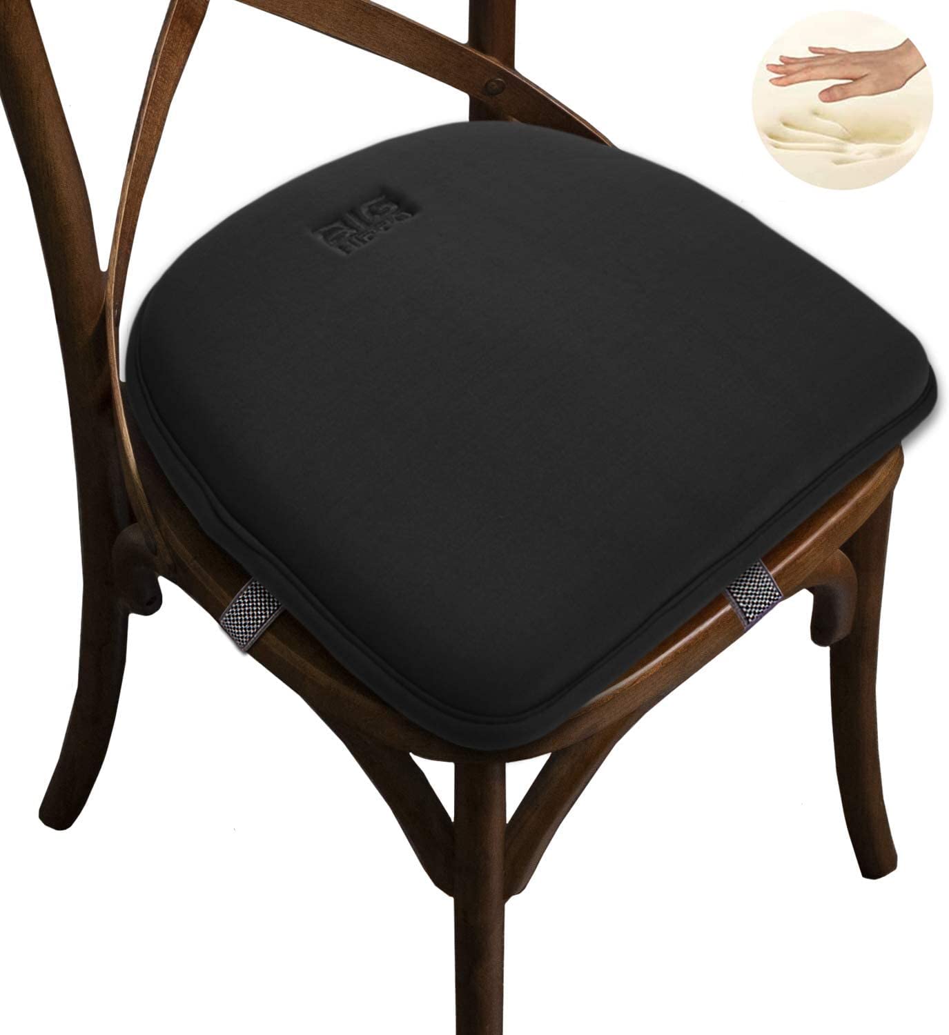 

Большой Гиппопотам Обеденный Стул Стул Поясничная Пена с Памятью Рассеивает Тело Для Подходит для Все Черная Подушка, Чехол, Подушка, Подушка, Многофункциональный, Давление, чёрный