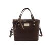 Retro simple new bucket bag fashion casual bag spring new texture women's shoulder messenger bag
