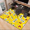 Sponge Expressions Pattern Office Rug Chair Mat, Game Carpet, Suitable for Front Door, Bedroom, Living Room, Desk, Holiday Gift