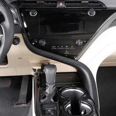 For Toyota Camry XV70 2018    LHD Central Console Strip Cover Trim Moulding Interior Accessories ABS Carbon
