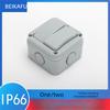 Avoir IP66 Wall Light Switches 1 2 Gang 2Way Outdoor Waterproof Dustproof Doorbell Push Button Switch 110V~220V Plastic Material