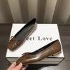Bowtie Flat Shoes Women Ballerinas Square Toe Slip On Ballet Flats Lazy Loafers Moccasins Ladies Casual Comfort Shoes