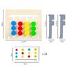 Educational Montessori Wooden Toys For Kids Colors And Fruits Double Sided Match Game Logical Reason Train Early Education Toy