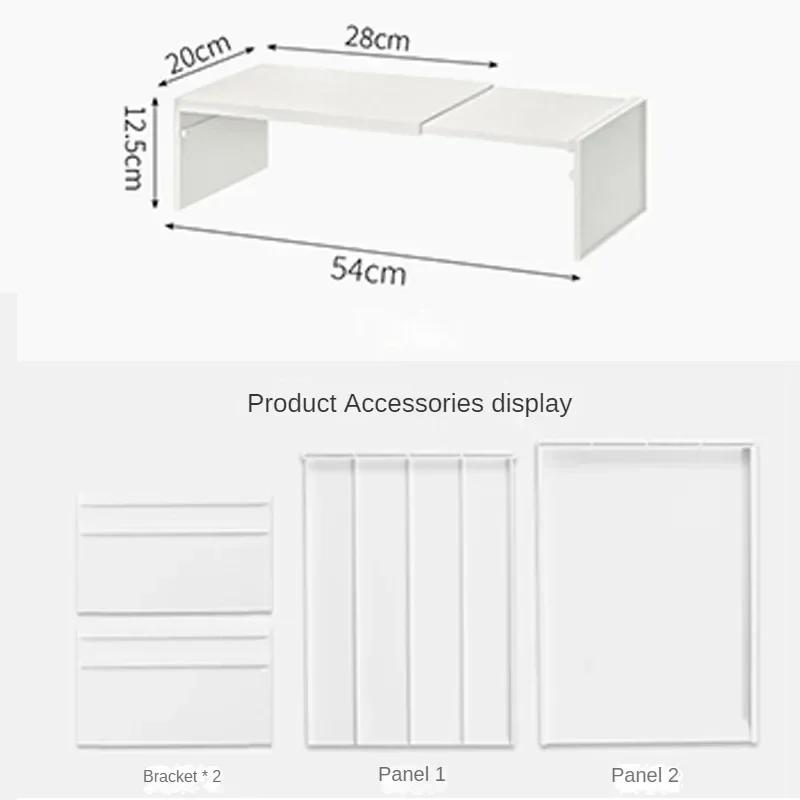 Kitchen Cupboard Organizer Retractable Cabinet Shelf Space Saving Seasoning Bottle Spice Rack Dish Shelf Kitchen Storage Rack