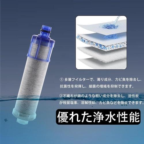 [Authentic Dealer] JF-K22-C Replacement Water Purification Cartridges, 15+2 Substances, High Chlorine Removal Type, jf-k22, Pack of 3
