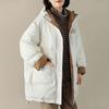 2023 neue Frauen Unten Jacke Winter Mantel Weibliche Mittlere Länge Version Parkas Lose Große Größe Outwear Mit Kapuze Freizeit Mantel