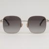 Gucci Sunglasses GG2053S 002 Gold Metal Frame Oversized Fit Women Men