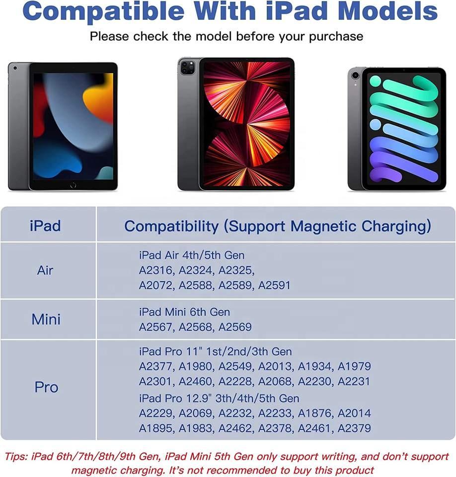 Wireless Magnetic Charging Stylus Pen Pencil for Apple iPad  With Tilt Sensitive Palm Rejection