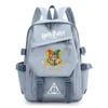 Large Capacity Schoolbag with Shoulder Strap; Student Three-piece Pencil Case Set