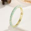 Encrusted Enamel Dropped Glaze Bangle Hollowed-Out Oil Drop Bracelet Enamel Bracelet  Women Gifts