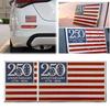 Metal 250Th Anniversary Usa Car Emblem 1776- Patriotic Badge Decal For Truck Suv Rv Vehicle Exterior Decoration Accessory