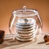 Large Transparent Food Grade Plastic Jar for Tea, Chinese Medicine, Dried Tangerine Peel, Candy, Biscuits, and Snacks Storage