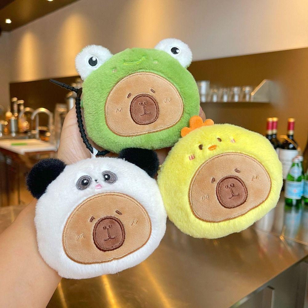 

Panda Little Bear Plush Doll Keyring Bag Hanging Frog Plush Pendant Creative Gift random 1pc