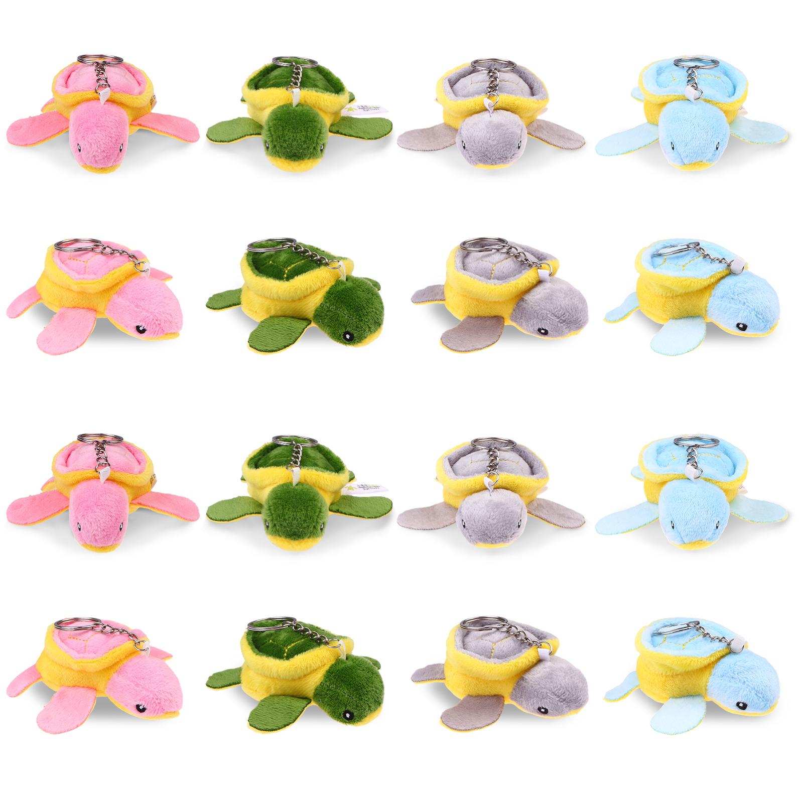 

8 Pcs Small Turtle Stuffed Toy Keychain Soft Sea Turtle Animal Plush Toys Adorable Stuffed Animal Plush Keyrings For Birthday Be 1