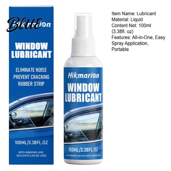 Silikonspray für Autodichtungen Fensterschienen Schmiermittel Beseitigt Quietschgeräusche Dichtmittel Glatte Dichtleiste Wartung Glasbewegung 100ml Gummi