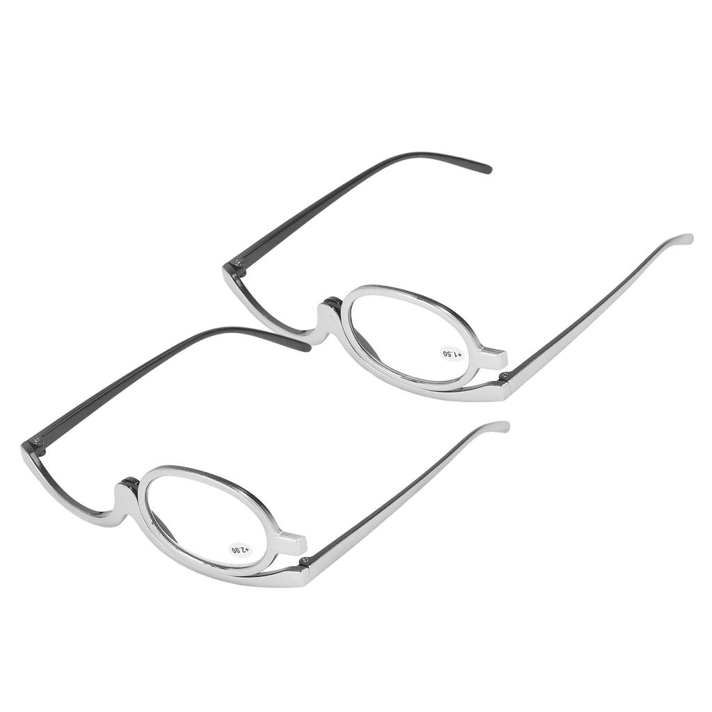 Make-up Lesebrille Tragbare Vergrößerungs-Alterssichtigkeit Lesebrille Aufklappbar Drehbar Einzellinse
