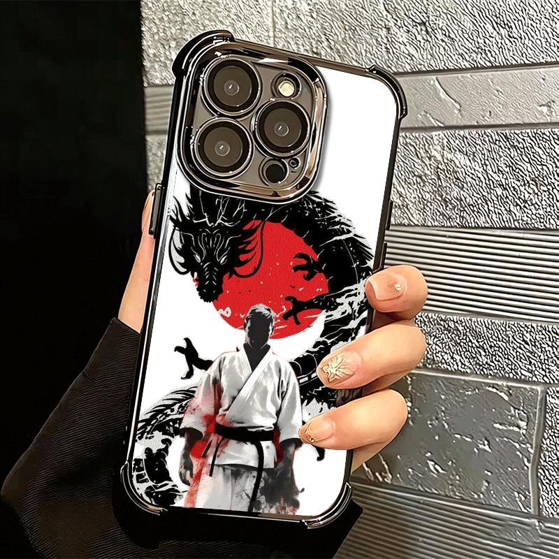Taekwondo Kungfu Desgin Soft Phone Case For iPhone 15 16 17 Air 14 Pro Max 16E Plus 13 12 Mini Plating Anti-Fall Fundas