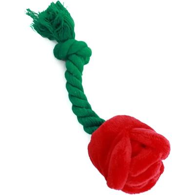 For Interactive Stuffed Dog Chew Toy for Small and Medium Dogs Plush Squeak Toy Rose  Reducing Flower Boredom & Anxiety