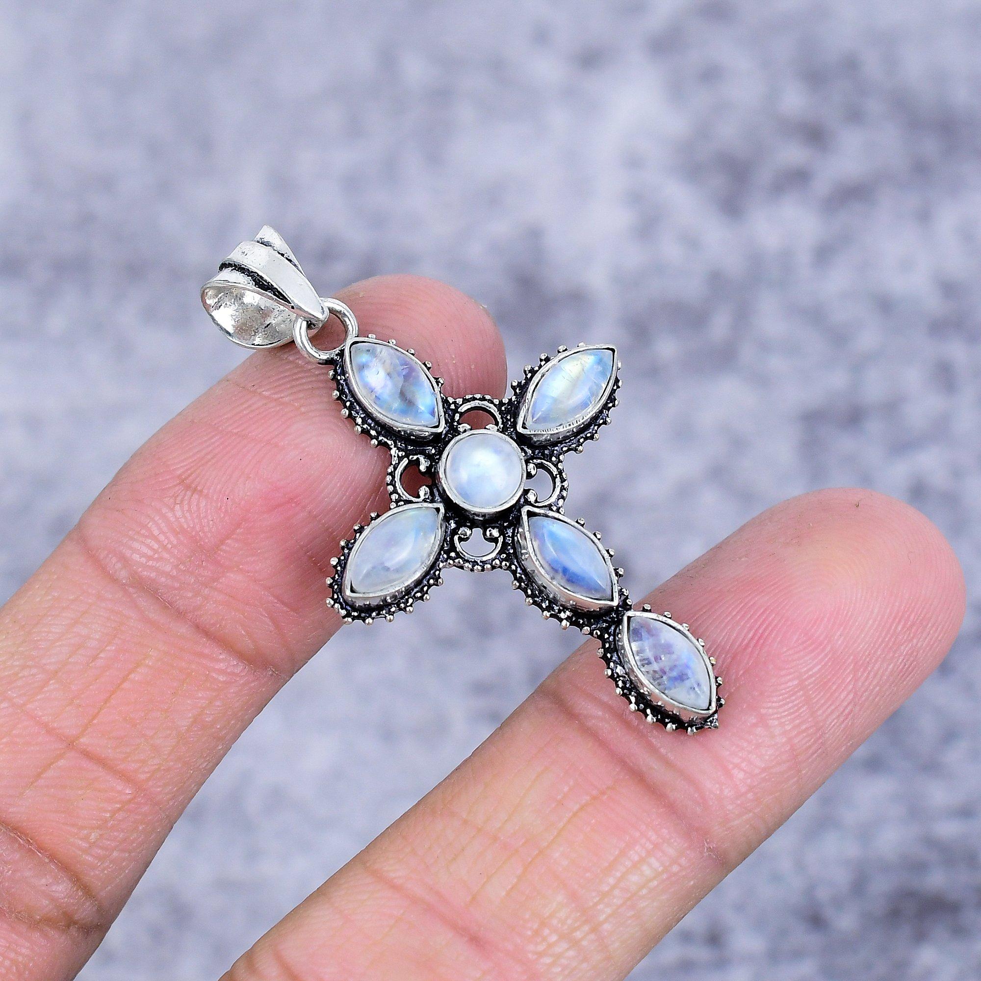 

Moonstone Gemstone Handmade 925 Sterling Silver Jewelry Pendant 1.89 M-2690