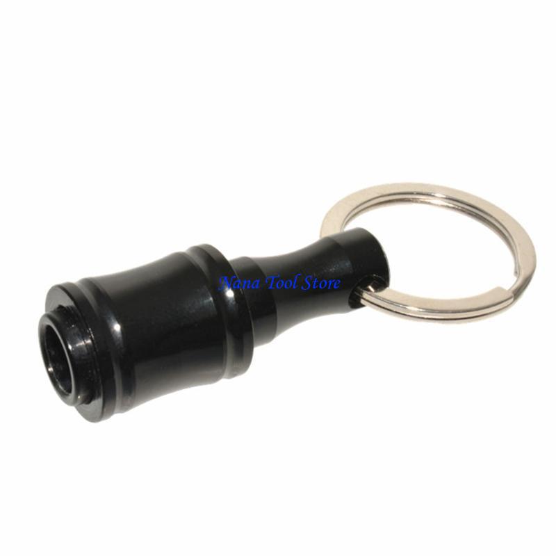 

JU64 1/4 Inch Shank Keychain Extension Bar Screwdriver Bits Holder Socket Adapter Drill Bit Screw Adapter Fast Change Bit чорний
