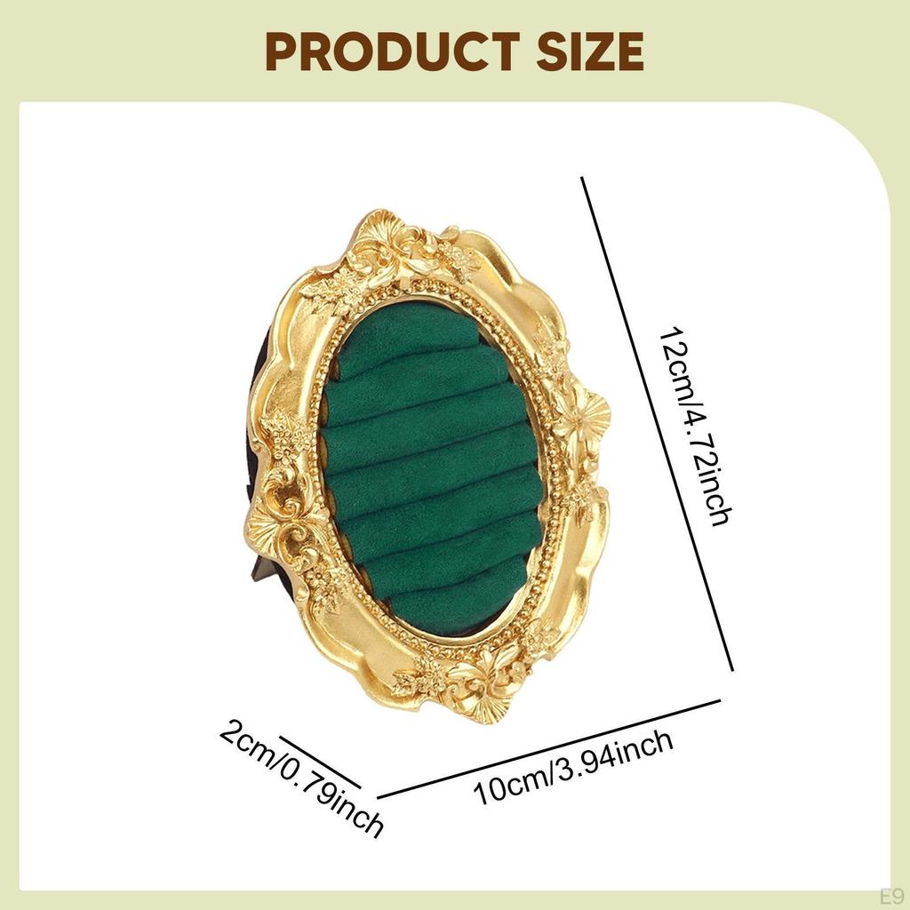 Vintage Display Stand Baroque Holder,Portable Resin Versatile Organizer Ear Tray for Store